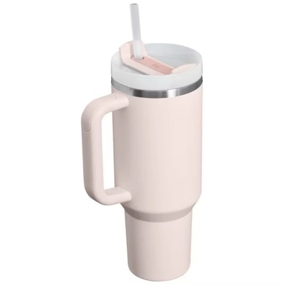 Stanley 40 oz Stainless Steel H2.0 FlowState Quencher Tumbler::NWT::ROSE QUARTZ: - Picture 2 of 4